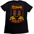 Black - Back - Sum 41 Unisex Adult Order In Decline Tour 2020 Skull Cotton T-Shirt