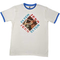White - Front - Elton John Unisex Adult Ringed T-Shirt