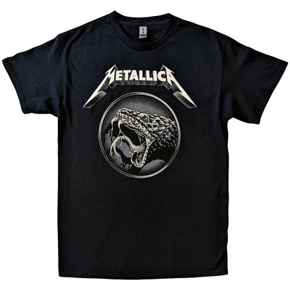 Black - Front - Metallica Unisex Adult Black Album Poster T-Shirt