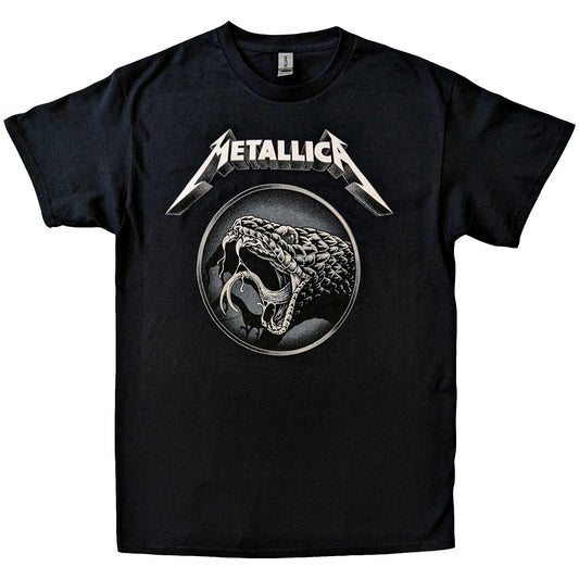 Black - Front - Metallica Unisex Adult Black Album Poster T-Shirt