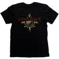 Black - Front - Godsmack Unisex Adult Sun Cotton Logo T-Shirt