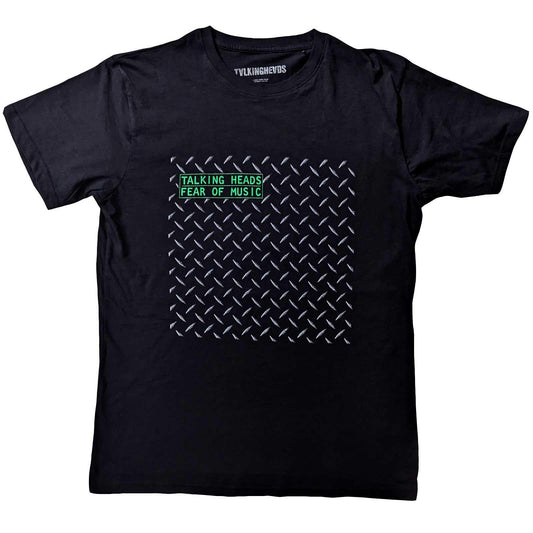 Black - Front - Talking Heads Unisex Adult Fear Of Music Cotton T-Shirt