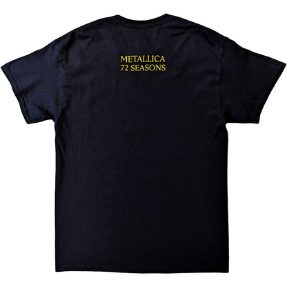 Black - Back - Metallica Mens 72 Seasons Burnt Strobe Cotton T-Shirt