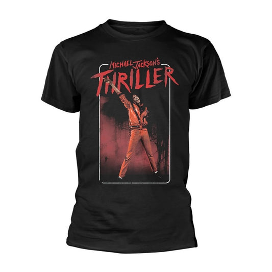 Black-White-Red - Front - Michael Jackson Unisex Adult Thriller Suit Cotton T-Shirt
