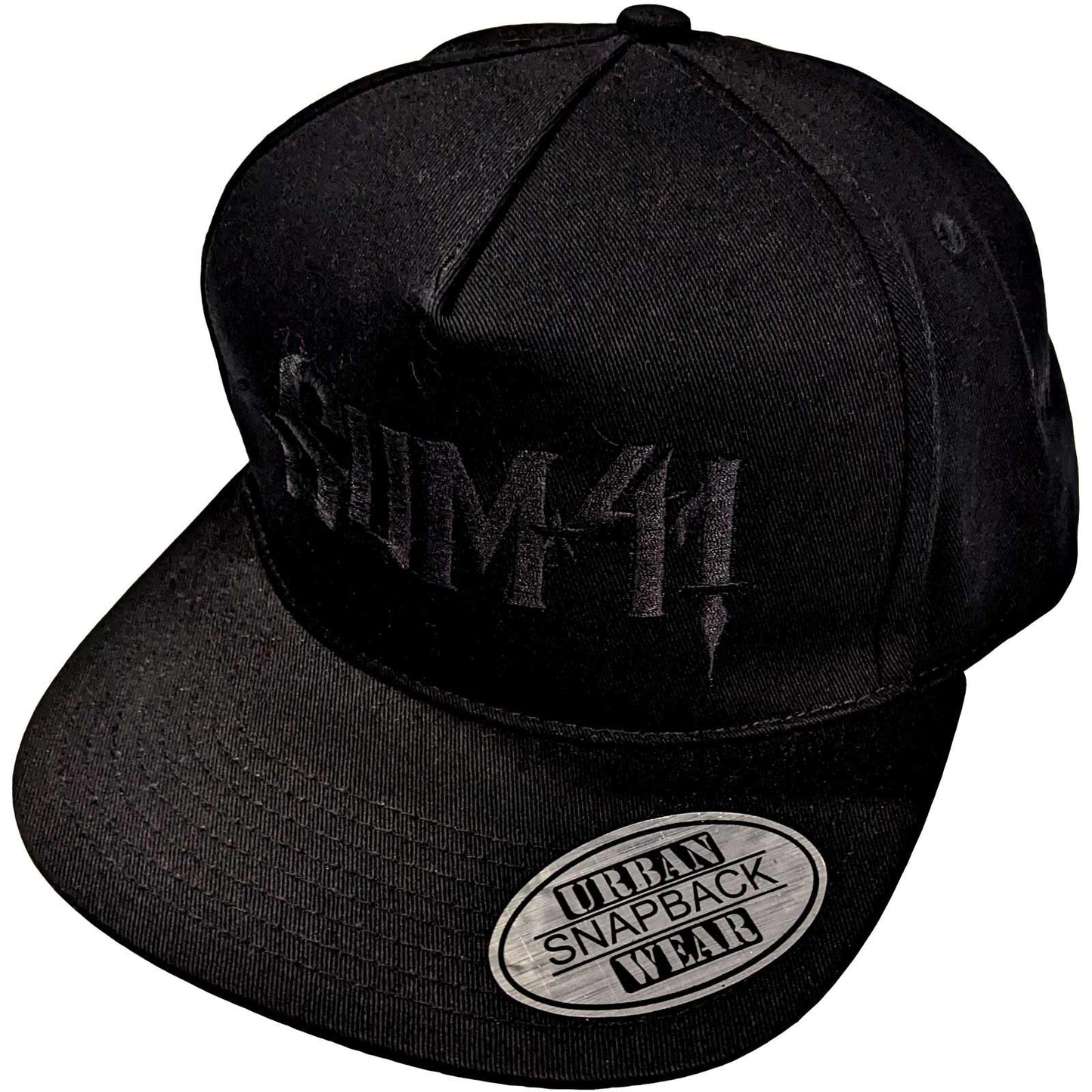 Black - Front - Sum 41 Unisex Adult Logo Snapback Cap