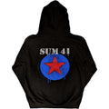 Black - Back - Sum 41 Unisex Adult Star Logo Full Zip Hoodie