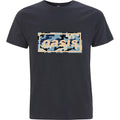 Navy Blue - Front - Oasis Unisex Adult Camo Logo T-Shirt