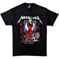 Black - Front - Metallica Unisex Adult Enter Sandman Poster Cotton T-Shirt