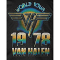 Black - Side - Van Halen Unisex Adult World Tour ´78 Cotton T-Shirt