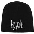 Black - Front - Lamb Of God Logo Beanie