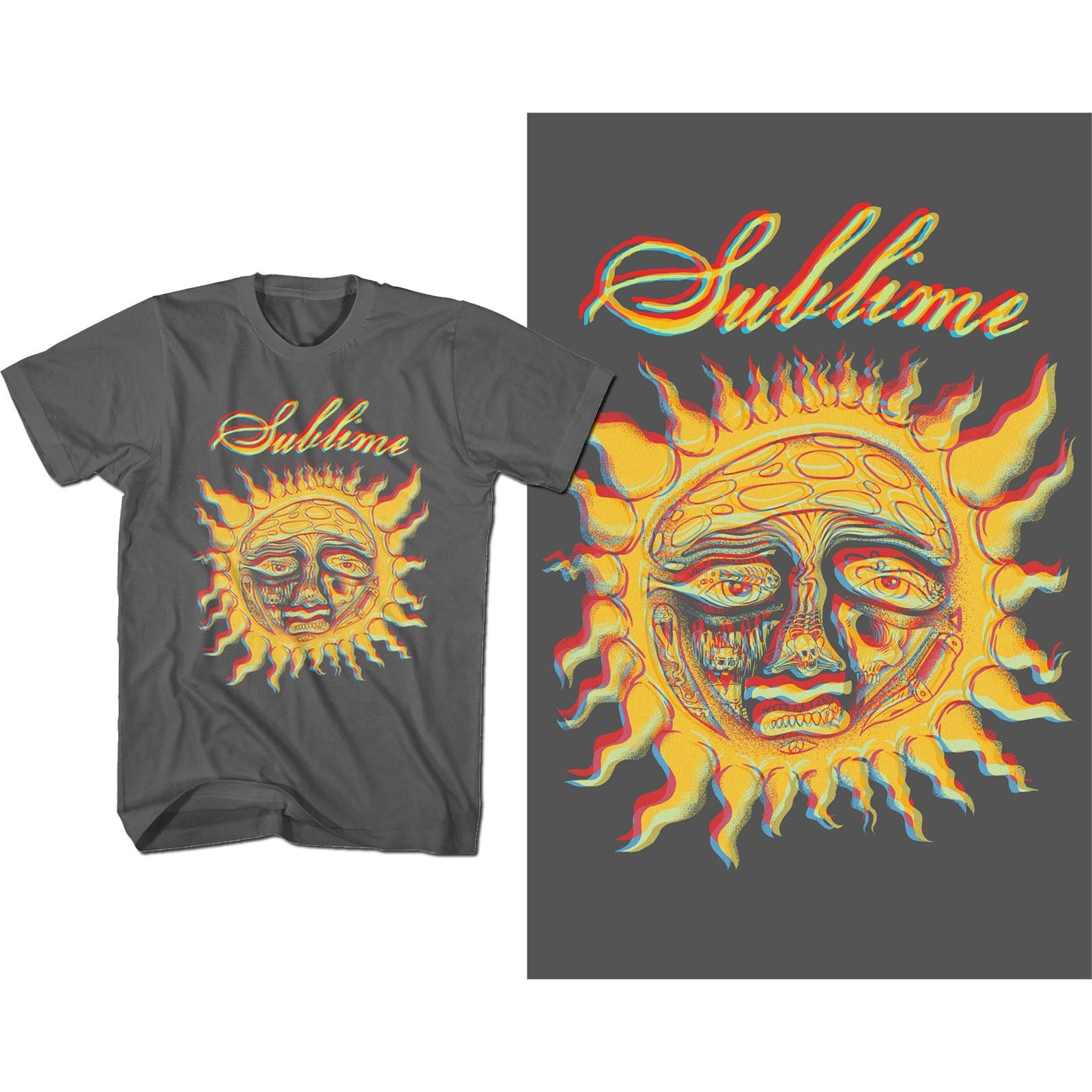 Charcoal Grey - Front - Sublime Unisex Adult Sun Cotton T-Shirt