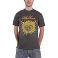 Charcoal Grey-Yellow - Front - Sublime Unisex Adult Sun Cotton T-Shirt