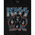 Black - Side - Kiss Unisex Adult Alive In ´77 Cotton T-Shirt