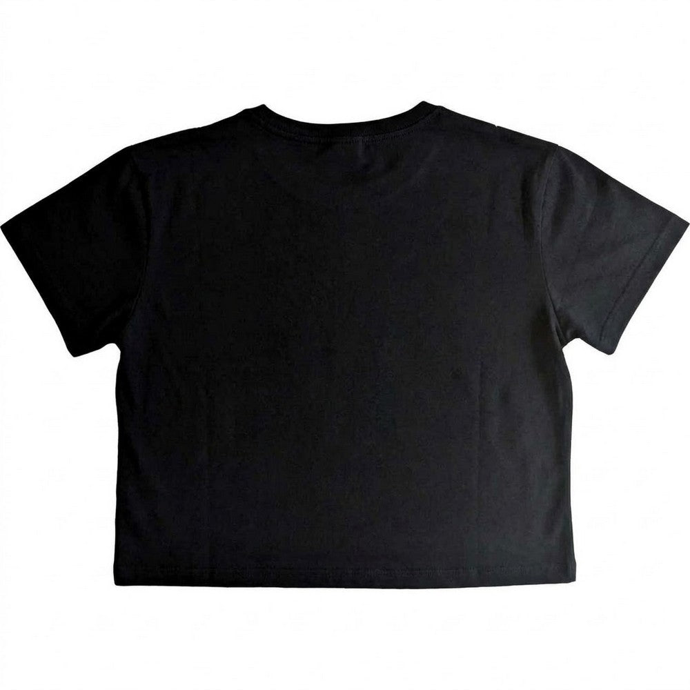 Black - Back - My Chemical Romance Womens-Ladies The Black Parade Crop Top