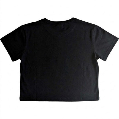 Black - Back - My Chemical Romance Womens-Ladies The Black Parade Crop Top