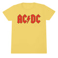 Yellow - Front - AC-DC Childrens-Kids Logo T-Shirt