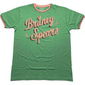 Green - Front - Britney Spears Unisex Adult Ringer Retro T-Shirt