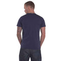 Denim Blue - Back - Joy Division Unisex Adult Unknown Pleasures T-Shirt