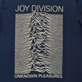 Denim Blue - Side - Joy Division Unisex Adult Unknown Pleasures T-Shirt