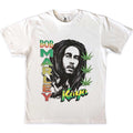 White - Front - Bob Marley Unisex Adult Kaya Illustration T-Shirt