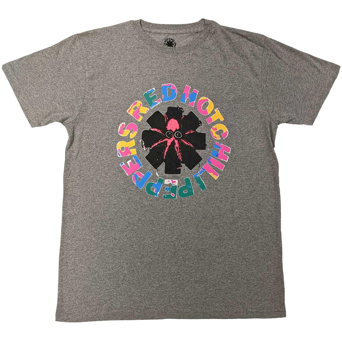 Grey - Front - Red Hot Chilli Peppers Unisex Adult Octopus Eco Friendly T-Shirt