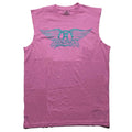 Pink - Front - Aerosmith Womens-Ladies Embellished Tank Top