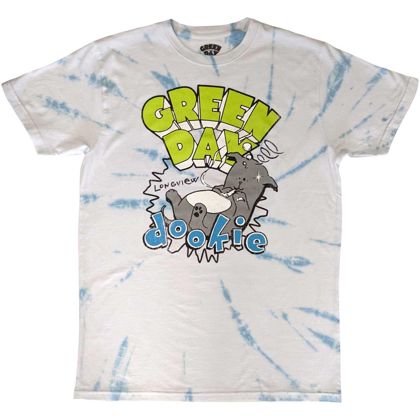 White - Front - Green Day Unisex Adult Dookie Longview T-Shirt