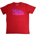 Red - Front - Billie Eilish Unisex Adult Purple Logo T-Shirt