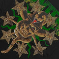 Black - Side - Pantera Unisex Adult Skull & Snake Diamante T-Shirt
