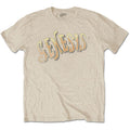Sand - Front - Genesis Unisex Adult Vintage Logo T-Shirt