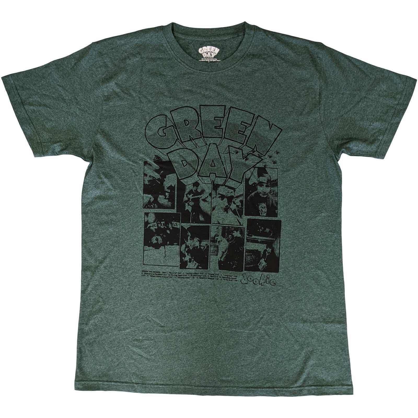 Green - Front - Green Day Unisex Adult Dookie Frame T-Shirt