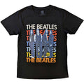 Black - Front - The Beatles Unisex Adult Iconic Cotton T-Shirt