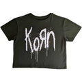 Green - Front - Korn Womens-Ladies Still A Freak Crop Top