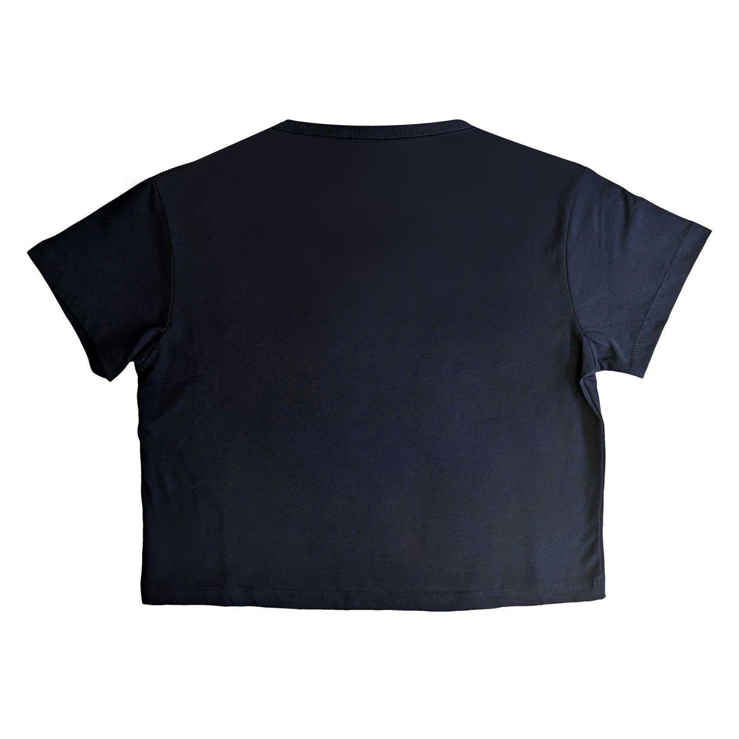 Navy Blue - Back - Nirvana Womens-Ladies Angelic Cotton Crop Top
