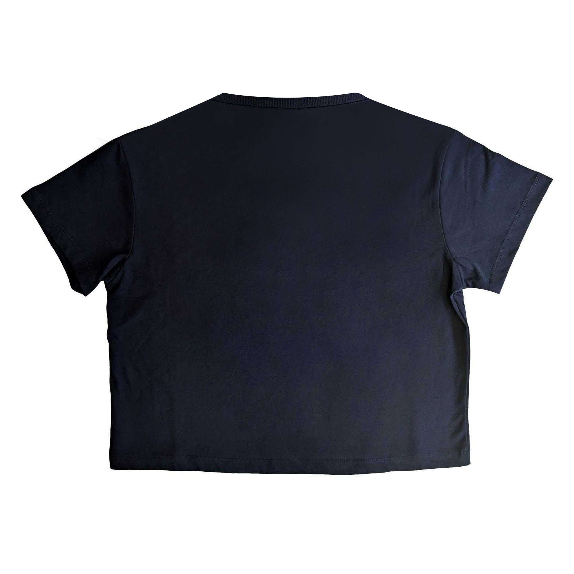 Navy Blue - Back - Nirvana Womens-Ladies Angelic Cotton Crop Top