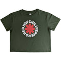 Green - Front - Red Hot Chilli Peppers Womens-Ladies Classic Asterisk Crop Top