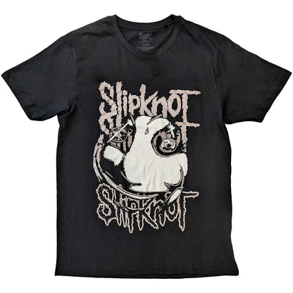 Black - Front - Slipknot Unisex Adult Maggot Back Print T-Shirt