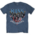Denim Blue - Front - Kiss Unisex Adult Americana T-Shirt
