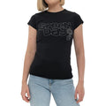 Black - Front - Green Day Womens-Ladies Flower Pot T-Shirt