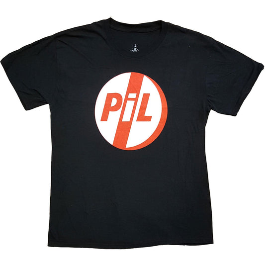 Black - Front - Public Image Ltd Unisex Adult Logo Cotton T-Shirt