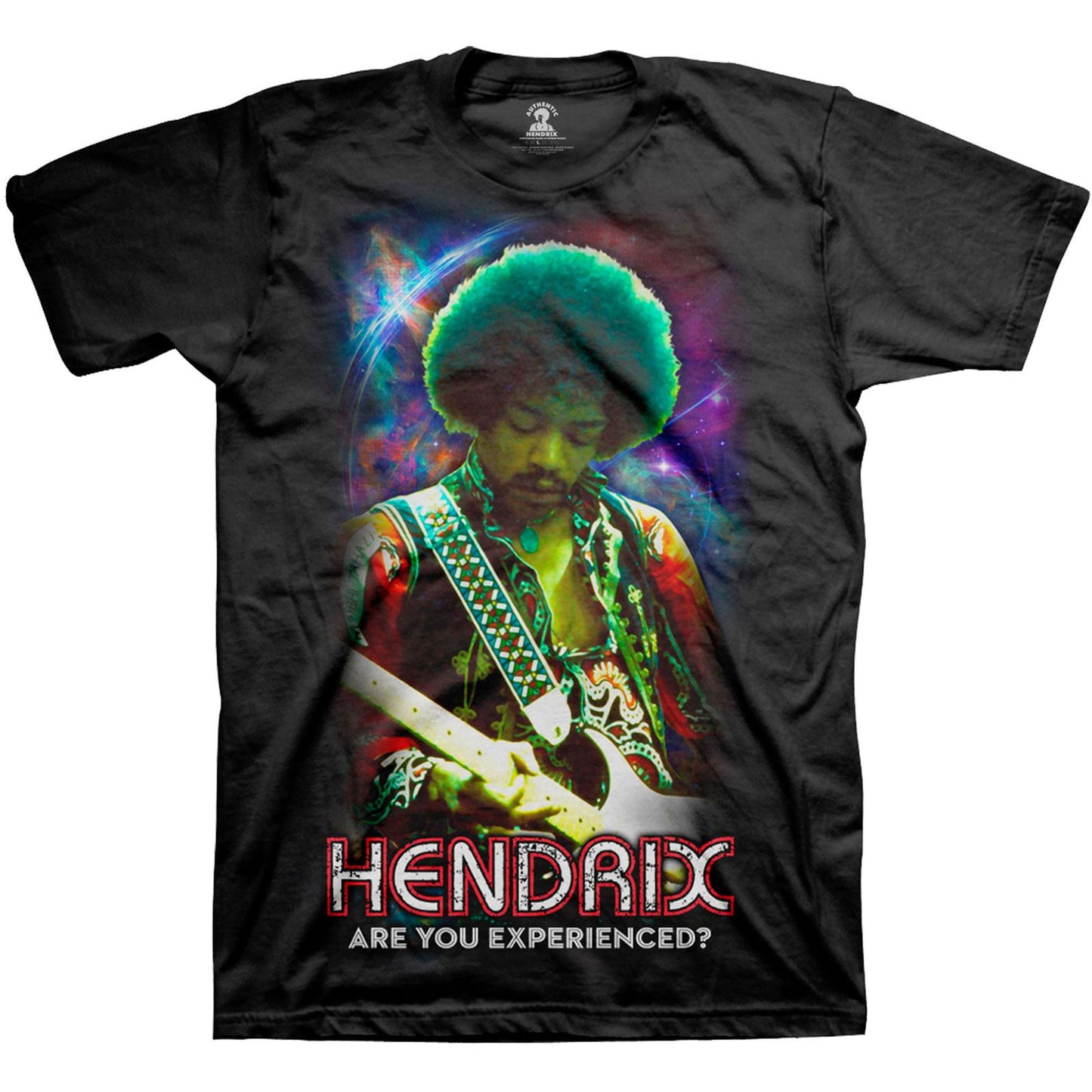 Black - Front - Jimi Hendrix Unisex Adult Are You Experienced Cotton T-Shirt