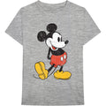 Grey - Front - Disney Unisex Adult Mickey Mouse Vintage Cotton T-Shirt