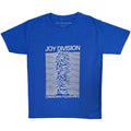 Blue - Front - Joy Division Childrens-Kids Unknown Pleasures Cotton T-Shirt