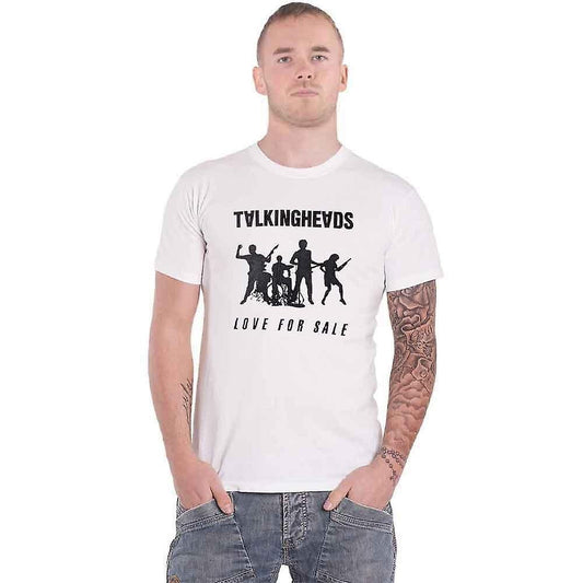 White - Front - Talking Heads Unisex Adult Love For Sale Cotton T-Shirt