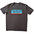 Charcoal Grey - Front - Talking Heads Unisex Adult Tile Cotton Logo T-Shirt