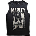 Black - Front - Bob Marley Unisex Adult Photograph Cotton Tank Top