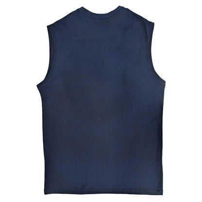 Navy Blue - Back - Wu-Tang Clan Unisex Adult Logo Cotton Vest Top