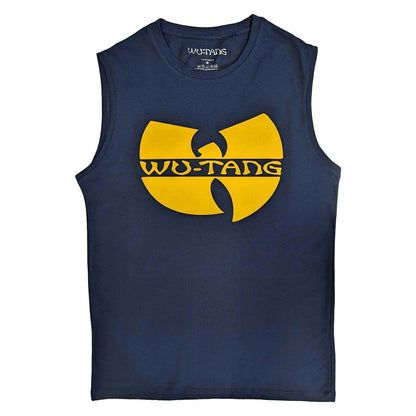Navy Blue - Front - Wu-Tang Clan Unisex Adult Logo Cotton Vest Top