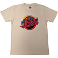 Natural - Front - The Strokes Unisex Adult Logo T-Shirt
