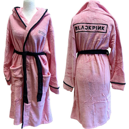 Pink - Front - BlackPink Unisex Adult Logo Dressing Gown